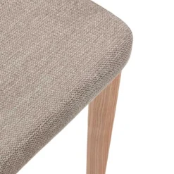 Chenille Stühle in Hellbraun - Hairos (6er Set)