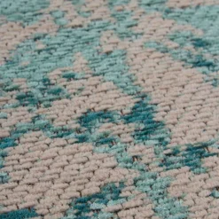 Chenille Teppich mit Orient Muster verwaschen - Caruna