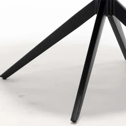 Chenille Tischsessel in Taupe - Vatros (2er Set)