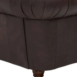 Chesterfield Polstergruppe aus Leder - Pluna (dreiteilig)