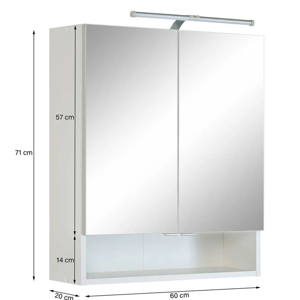 85cm Bad Serie Möbelset in Grün - Loenixa (dreiteilig)