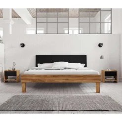 190cm Bettgestell mit Nachttischen - Olbysca (dreiteilig)