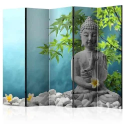 225cm breite Trennwand mit Buddha Motiv - Yulandra