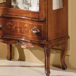 60cm breite Vitrine Barock Agosto 1-türig