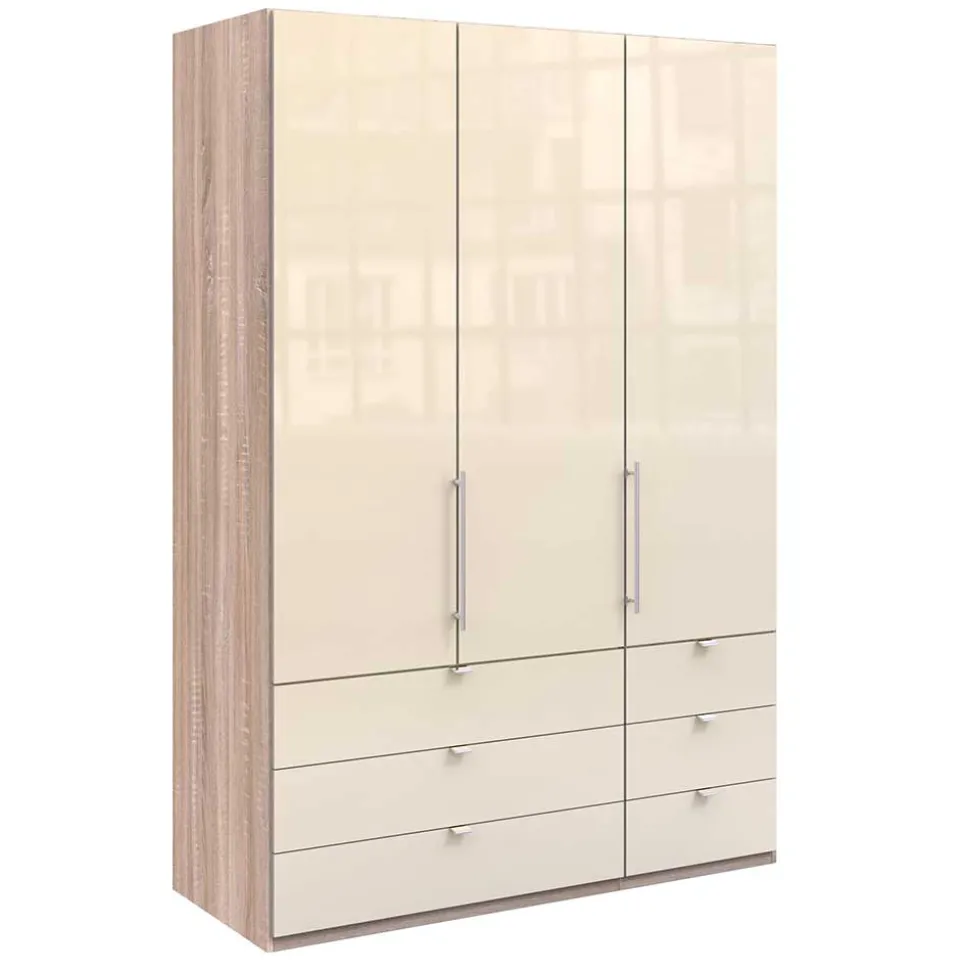 150cm breiter Schlafzimmerschrank in Creme - Rativian