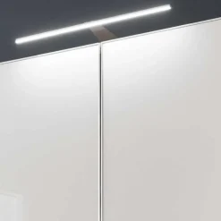 198cm breiter Schrank in Weiß & Hellgrau - Pascan