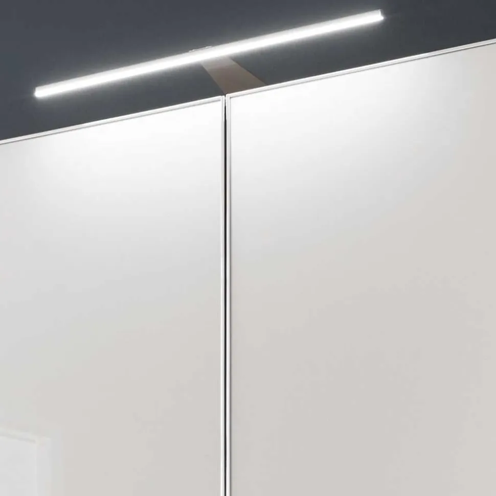 198cm breiter Schrank in Weiß & Hellgrau - Pascan