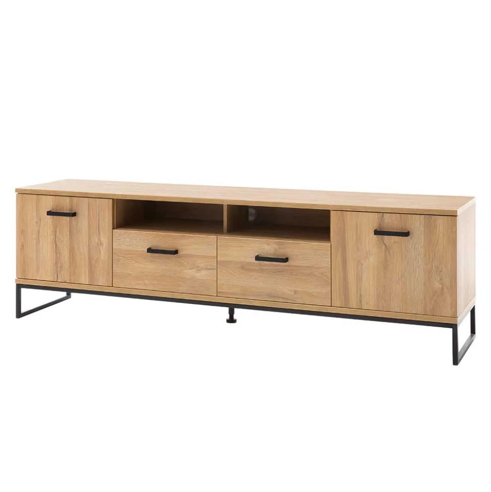 201cm breites Lowboard für TV in Wildeiche - Truvisas