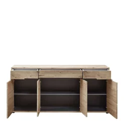 185cm breites Sideboard in Wildeiche Holzdekor - Zelio