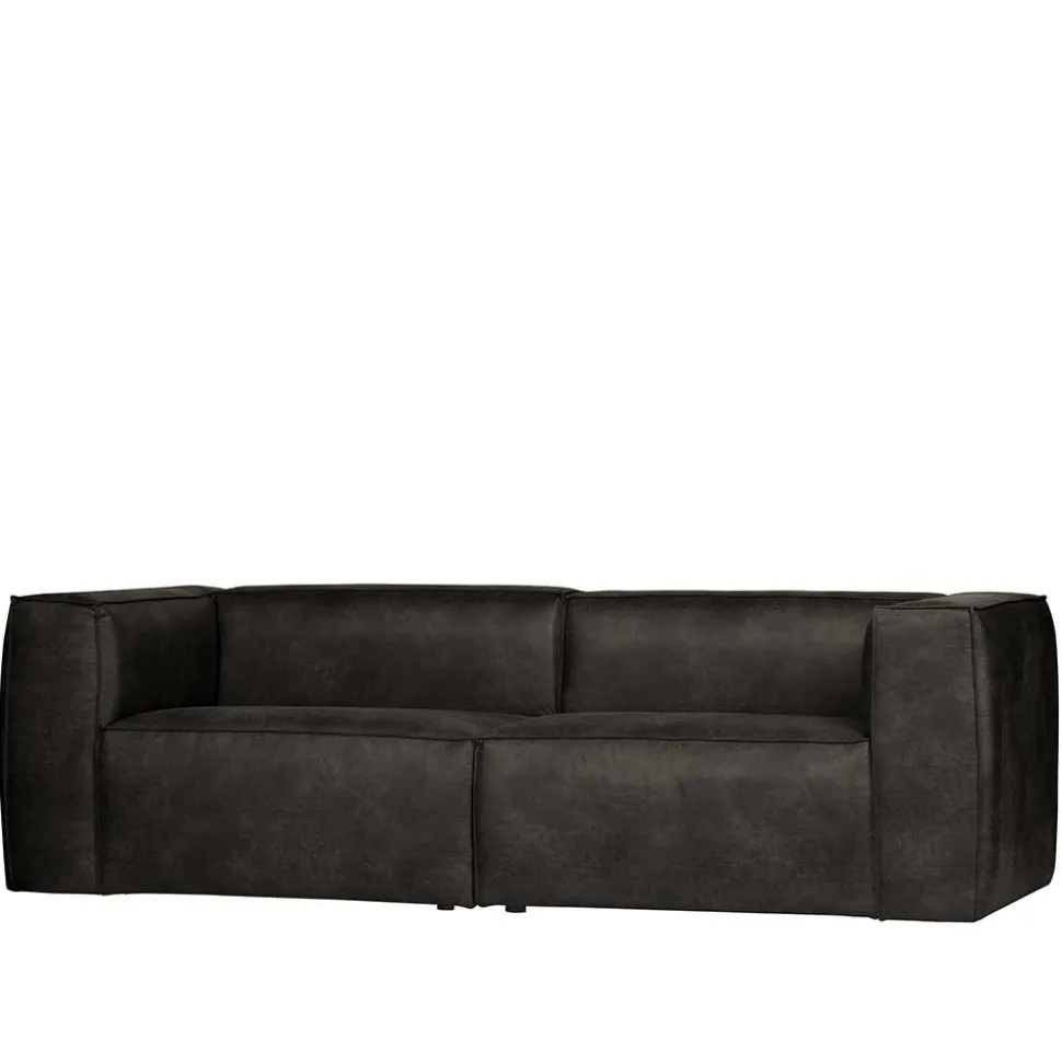 246cm breites 3-Sitzer Sofa in Schwarz - Haenja