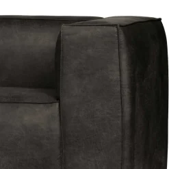 246cm breites 3-Sitzer Sofa in Schwarz - Haenja