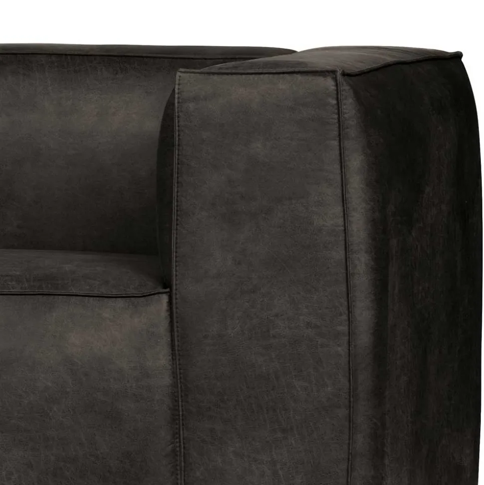 246cm breites 3-Sitzer Sofa in Schwarz - Haenja