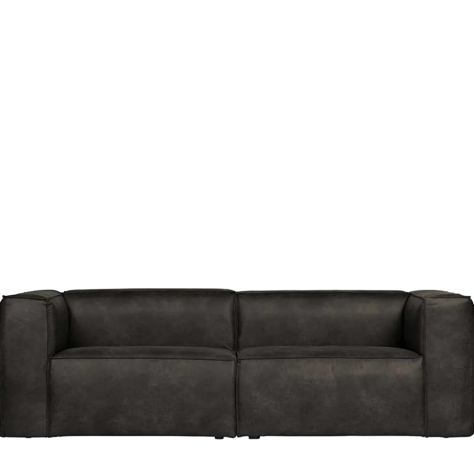 246cm breites 3-Sitzer Sofa in Schwarz - Haenja