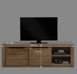 160cm breites TV Lowboard mit Doppeltür - Nelenia