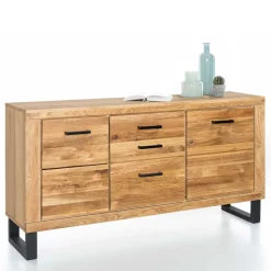 158cm Design Sideboard in Wildeiche teilmassiv - Arello