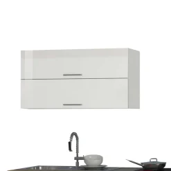 330cm Einbauküchenzeile in Weiß - Cuneo (achtteilig)