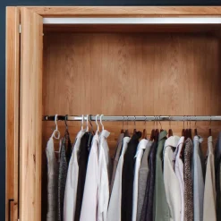 246cm Falttüren-Kleiderschrank Wildeiche - Mascadona