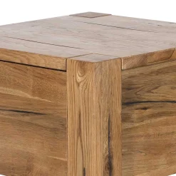 37cm hohe Nachtkommode aus Eiche Massivholz - Brave