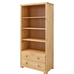 178cm hohes Kiefernholz Regal mit 4 Fächern - Vinidad