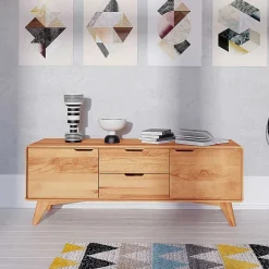 40cm hohes Lowboard in Kernbuche - Junola