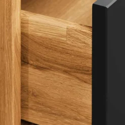 210cm Holzbett & Nachttische - Olbysca (dreiteilig)