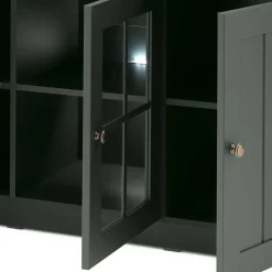 130cm Landhaus Sideboard in Dunkelgrün - Niestov