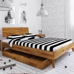 190cm langes Doppelbett mit Schubkästen - Eavy