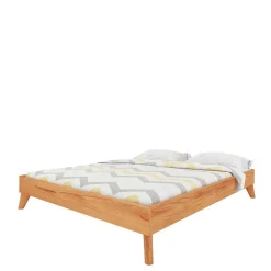 190cm langes Kernbuche Bett ohne Kopfteil - Junola I