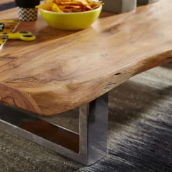 25cm niedriger Sofatisch mit Baumkante - Medesso