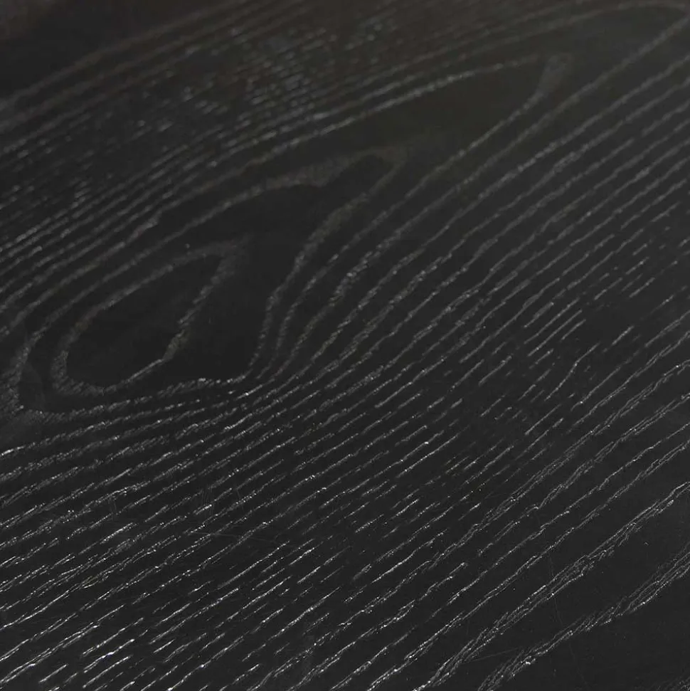 120cm runder Küchentisch in Schwarz - Alberus