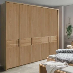 250cm Schlafzimmer Kleiderschrank mit 5 Türen - Emdsiva