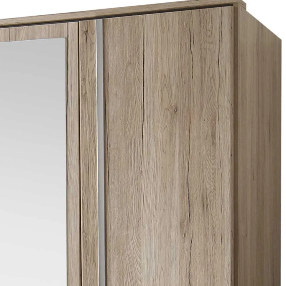 135cm Schlafzimmer Schrank in Eiche San Remo - Lagunara