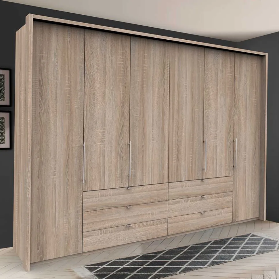 300cm Schlafzimmerkleiderschrank mit Holzdekor - Zayun