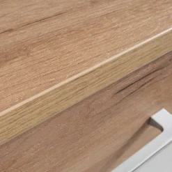 89cm Schuh-Kommode in Weiß & Eiche - Vicanossa