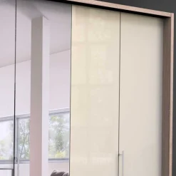 300cm 3-türiger Falttürenschrank mit Spiegel - Rativian