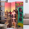 Comic Motiv Paravent mit Stadt Ansicht - Barna