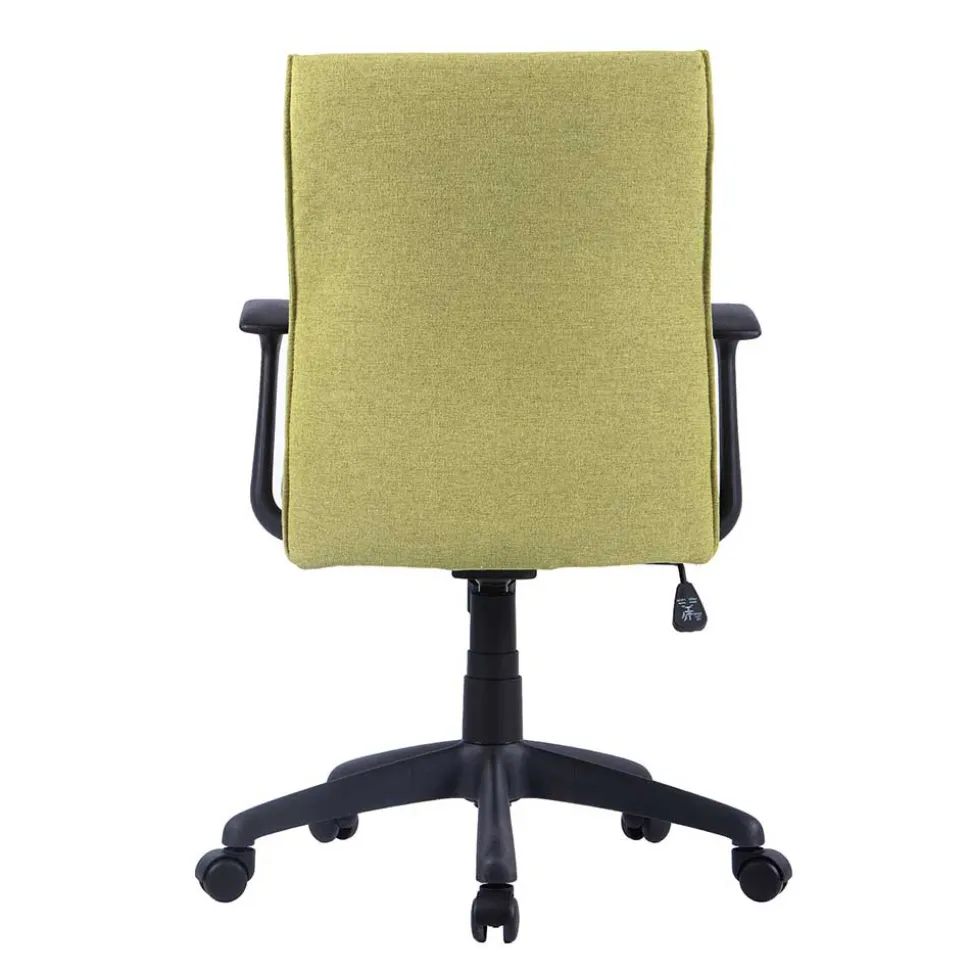 Computerstuhl in Gelbgrün Stoff - Binal