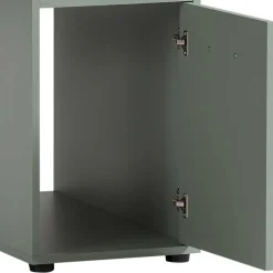 Computertisch mit Aufsatz in Graugrün - Tageda