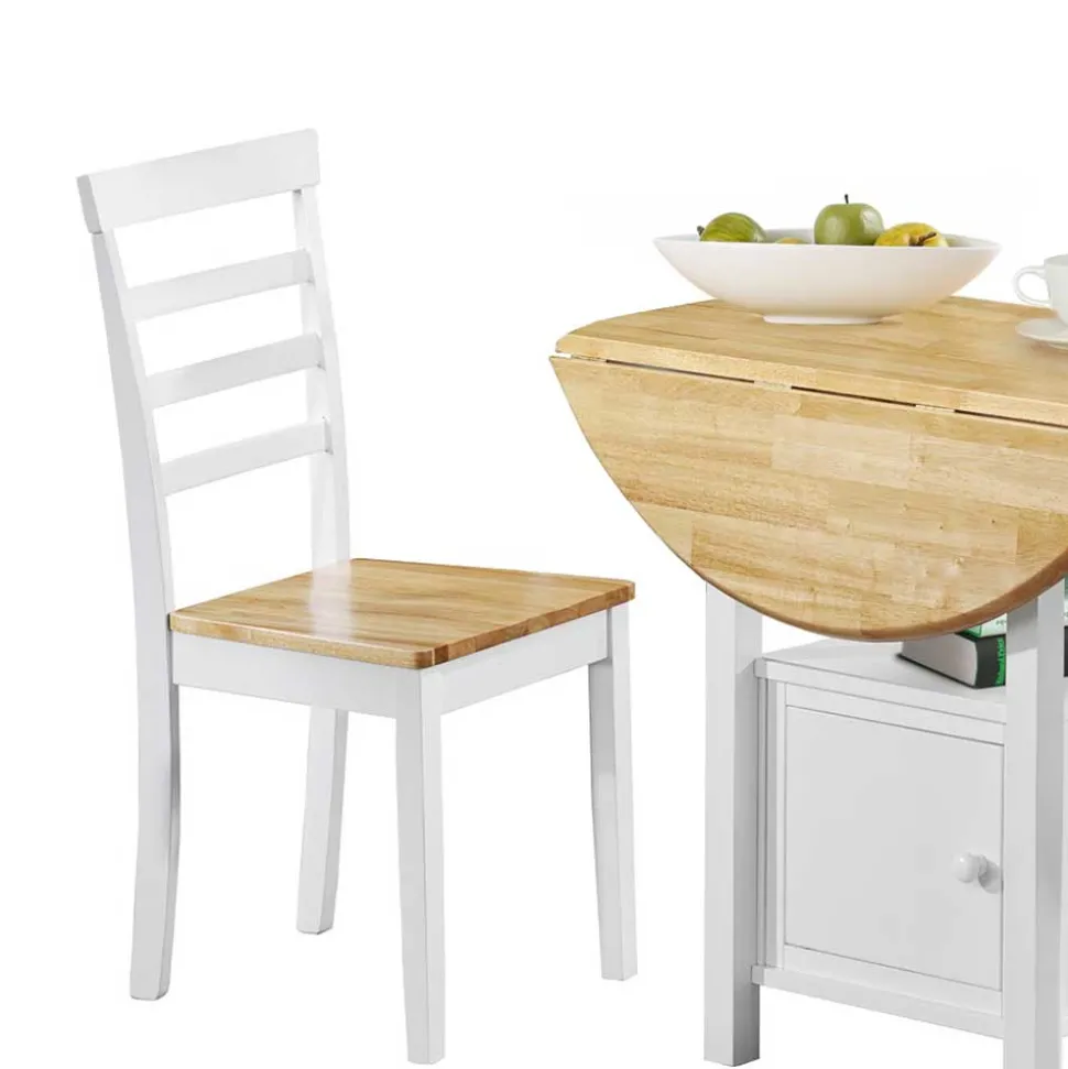 Conutry Kiefernholz Stühle zweifarbig - Hairos (2er Set)