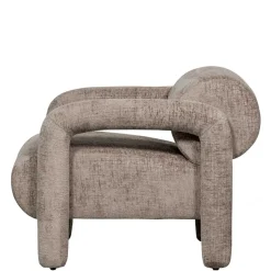 Cooler Designer Sessel in Beige Samt - Sestron