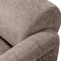 Cooler Designer Sessel in Beige Samt - Sestron