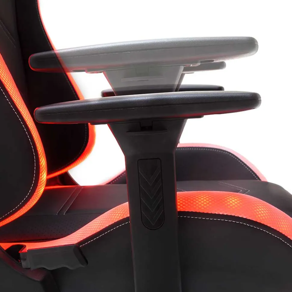 Cooler Gamer PC Stuhl mit LED Beleuchtung - Ricona