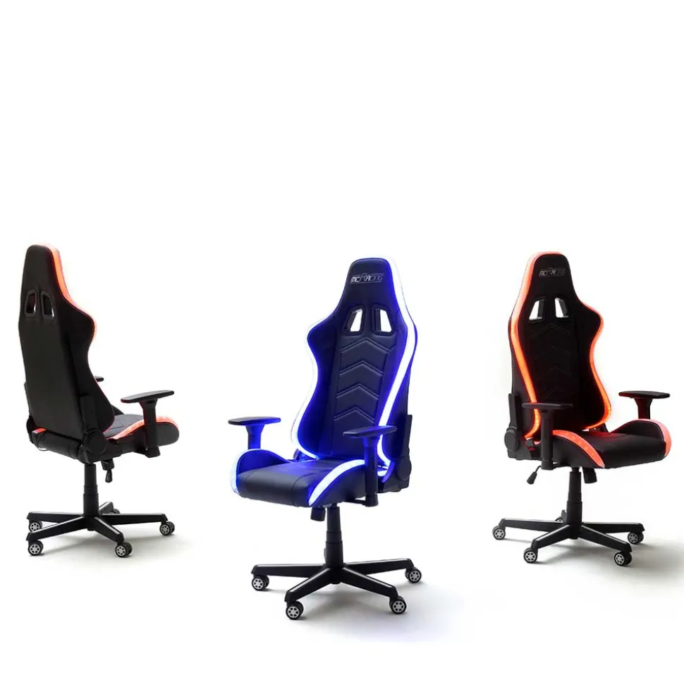 Cooler Gamer PC Stuhl mit LED Beleuchtung - Ricona