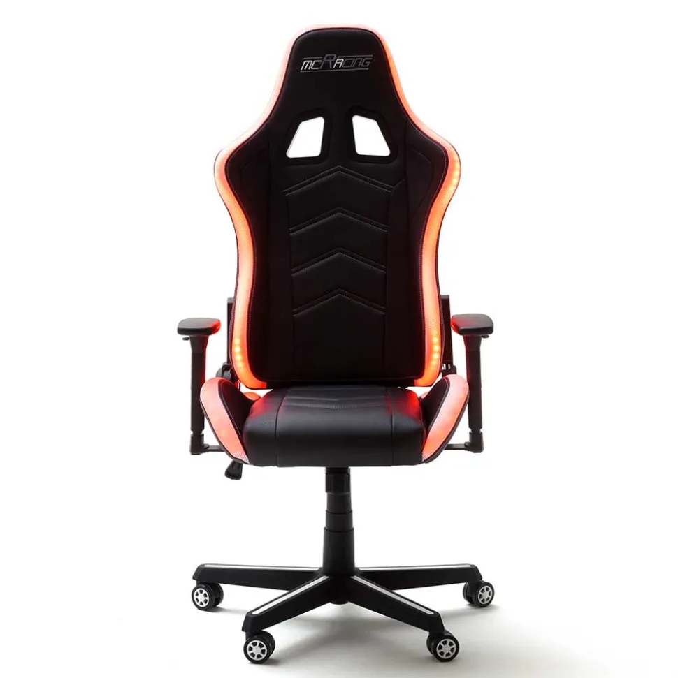 Cooler Gamer PC Stuhl mit LED Beleuchtung - Ricona