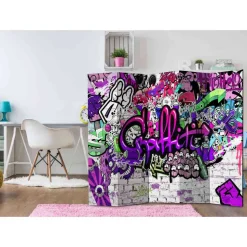 Cooler Jugend Paravent Graffiti Wand - Nelani