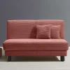 Cord Faltsofa in Rot 145x85x100 - Jannik