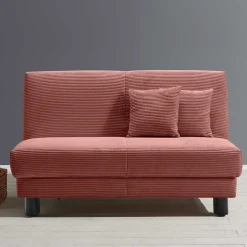 Cord Faltsofa in Rot 145x85x100 - Jannik