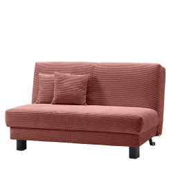 Cord Faltsofa in Rot 145x85x100 - Jannik