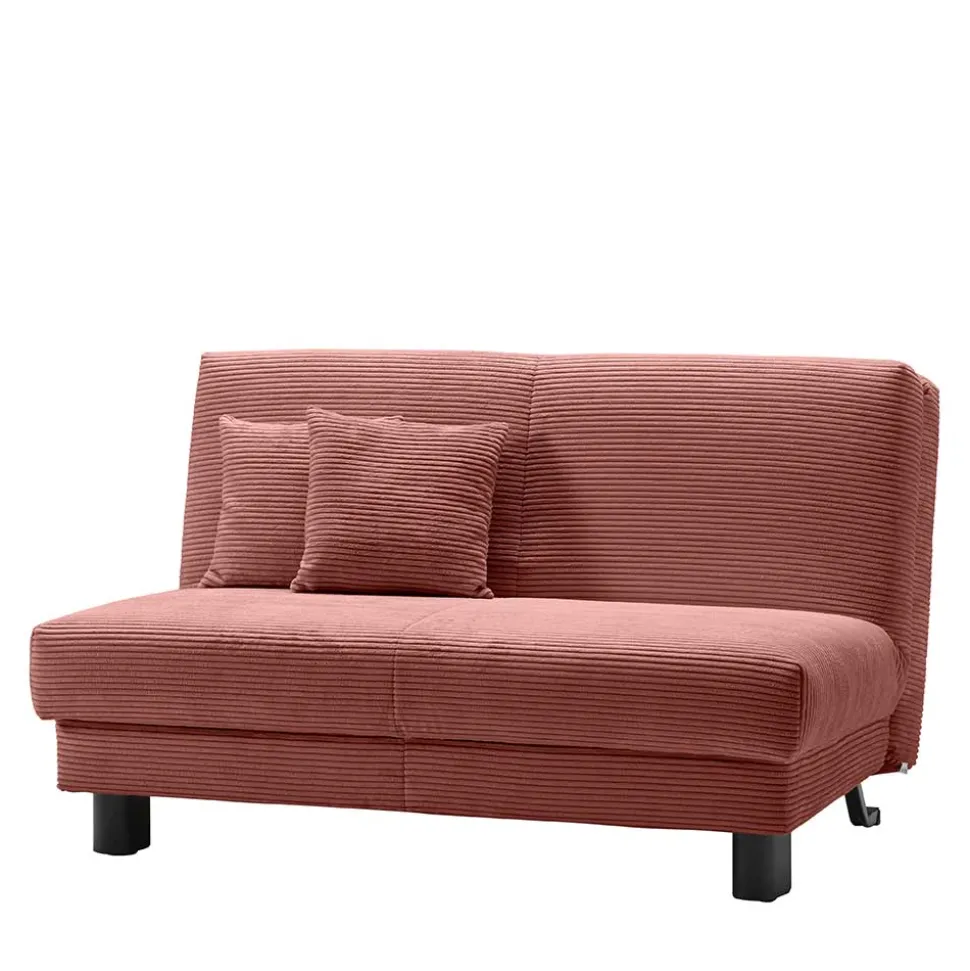 Cord Faltsofa in Rot 145x85x100 - Jannik