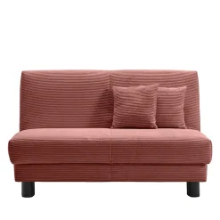 Cord Faltsofa in Rot 145x85x100 - Jannik